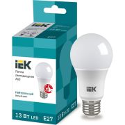 Лампа светодиодная 13Вт A60 грушевидная 4000К нейтр. бел. E27 230В IEK LLE-A60-13-230-40-E27