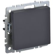 Выключатель проходной 1-кл. СП BRITE ВС10-1-6-БрГ 10А механизм графит IEK BR-V12-0-10-K53