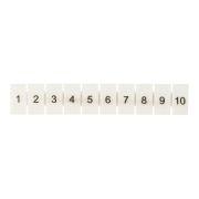 Маркеры для UT/ST/Push-in 2.5 с нумерацией 1-10 (уп.100шт) EKF zb-st-2.5-1-10