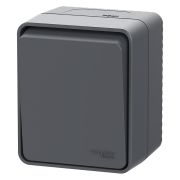 Выключатель кнопочный 1-кл. ОП AtlasDesign PROFI IP54 10АХ антрацит SE ATN544015