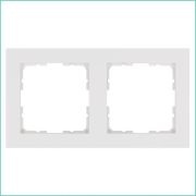 Рамка 2-м G-Classic бел. глянцевый Jasmart G1002W