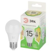 Лампа светодиодная GREEN LINE A60-15W-830-E27 GL 15Вт груша 3000К свет тепл. E27 Эра Б0067112