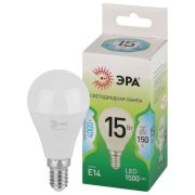 Лампа светодиодная GREEN LINE P45-15W-840-E14 GL 15Вт шар 4000К яркий свет бел. E14 Эра Б0067045