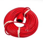 Удлинитель-шнур 1х50м с заземл. 10А IP20 2.2кВт ПВС 3х1 DOMTOK 2495
