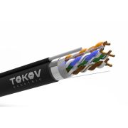 Кабель витая пара F/UTP 4х2х24AWG(0.51мм) + трос кат.5E PE outdoor Fluke tested (м) PRO TOKOV ELECTRIC TKP-C05-F42-5E-305-ODC