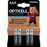 Элемент питания алкалиновый AAA/LR03 (блист. 4шт) Turbo Max Opticell 6053004