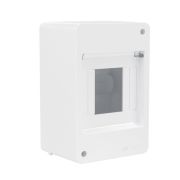 Щиток настенный Фрейм (FRAME) ЩРн-п-4 4мод. без дверцы бел. DKC F04W0W0