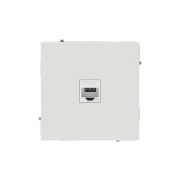 Розетка компьютерная 1-м KANT RJ45 кат.6A без шторки бел. песок DKC 7010673