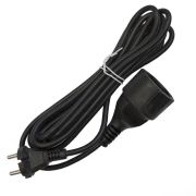 Удлинитель-шнур 1х3м без заземл. 10А IP20 ПВС 2х1 черн. DOMTOK 2339