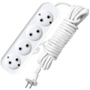 Удлинитель 4х5м без заземл. 10А IP20 Е-204 ПВС 2х0.75 АБС-пластик UNIVersal 9631969