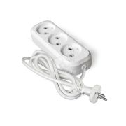 Удлинитель 3х2м без заземл. 10А IP20 Е-203 ПВС 2х0.75 АБС-пластик UNIVersal 9631963