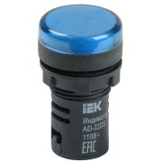 Лампа светосигнальная AD22DS d22мм 24В AC/DC син. KARAT IEK BLS10-ADDS-024-K07
