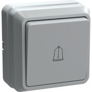 Выключатель кнопочный 1-кл. ОП Октава 10А IP20 ВСк20-1-0-ОБ бел. GENERICA EVO13-K01-10-DC